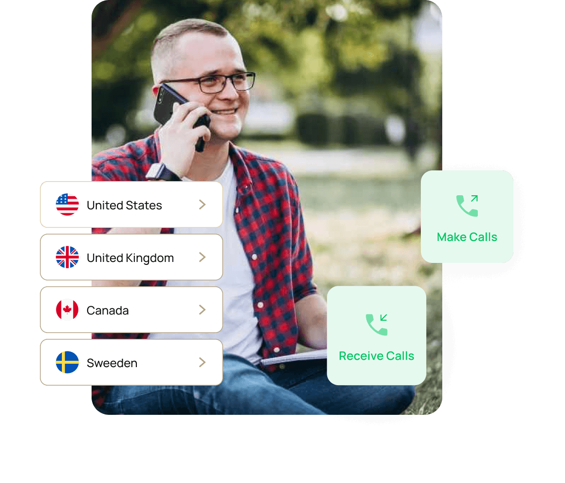 Person with phone, call and text privately
